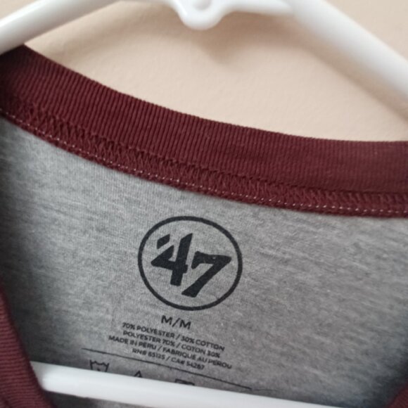 VTG Chicago Wolves Hockey Shirt with Maroon Medium Gray Minor Hockey League - Picture 3 of 3